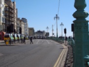 Police ready for trouble during a facist march, Brighton England
