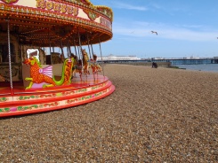 Carousel on Brighton Beach, England
