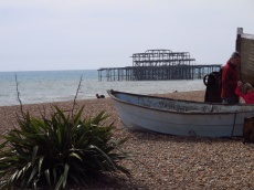 Remains of Brighton's West Pier