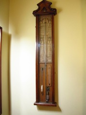 Old type barometer in pub at Pembroke