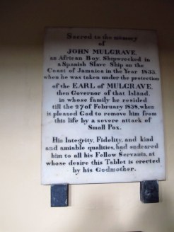 Interesting plaque in St Wehburgh's Church