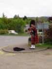 Busking in style, Fort Augustus, Scotland