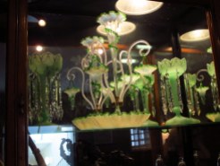 Green glass in York Castle Museum