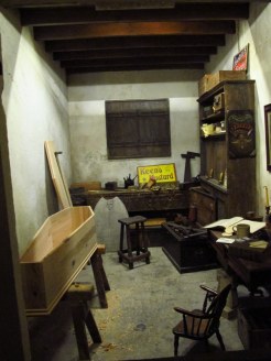 Coffin maker in Kirkgate St, York Castle Museum