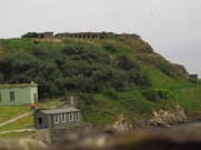 Bunkers from world wars on Inchcolm Island, Scotland