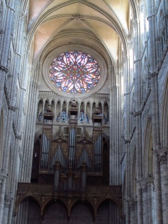 Rose window of the Amiens Cathedral, France