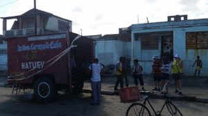 Beer truck in Baracoa